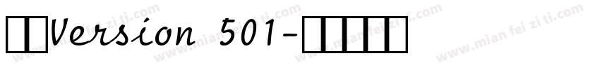 仿宋Version 501字体转换
